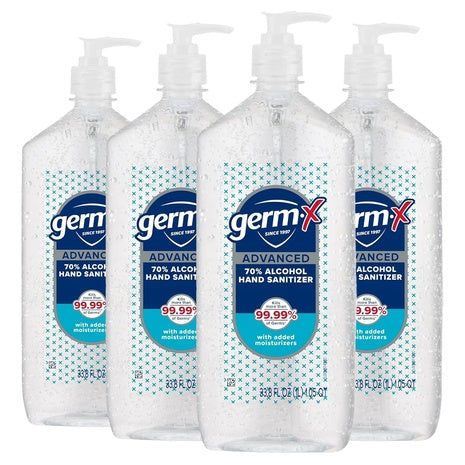 4-Pack Germ-X Advanced Hand Sanitizer (1L)