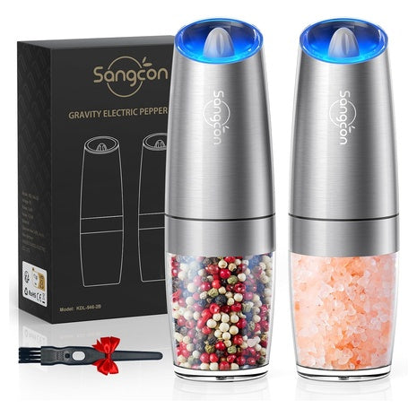 Electric Automatic Salt and Pepper Grinder Set