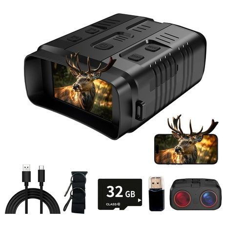 4K Day & Night Vision Goggles with 10× Zoom