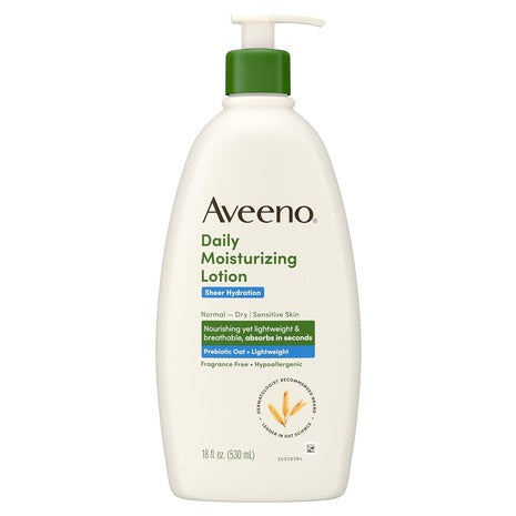 18-Oz Aveeno Sheer Hydration Fragrance-Free Daily Moisturizing Lotion
