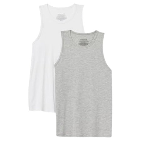 2-Pack Amazon Essentials Men's Sleeveless Super Soft Undershirt