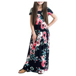 Girls Floral Maxi Dress (Ages 5-12)