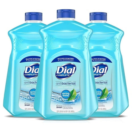 3-Pack Dial Antibacterial Hand Soap Refill with Aloe (52 fl oz)