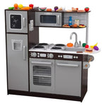 KidKraft Uptown Wooden Play Kitchen w/ 30-Pc Play Food Accessories