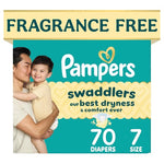 70 Pampers Swaddlers Size 7 Diapers