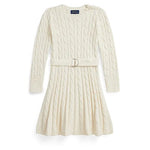 Girls' Cable-Knit Dress