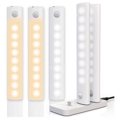 5-Pack Motion Sensor LED Closet Light w/ Charging Station