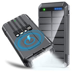 33800mAh 22.5W Fast Charge Power Bank w/ Built-In cables