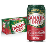 12 Cans Canada Dry Fruit Splash Cherry Gingerale