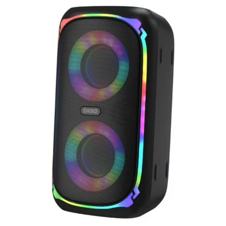 Okko Sonic Bass V4 Portable LED Bluetooth Speaker W/ Microphone