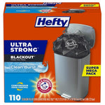 110 Hefty Ultra Strong 13 Gallon Trash Bags