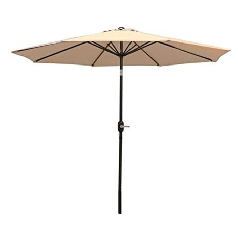 9ft Sunnydaze Aluminum Patio Umbrella With Tilt & Crank