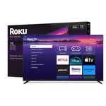 75″ Roku Pro Series 4K QLED Smart TV + Wall Mount