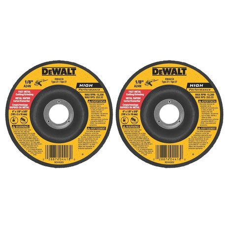 2-Pack Dewalt General Purpose Metal Cutting Wheel