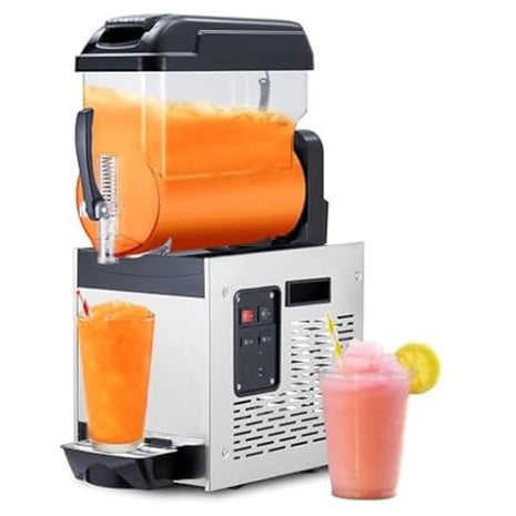 500W 12L/3.2Gal Commercial Slushie Machine Single Tank