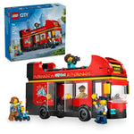 Lego City Red Double-Decker Sightseeing Bus Toy Vehicle Set