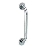 12" Drive Medical Silver Knurled Steel Wall Grab Metal Bar