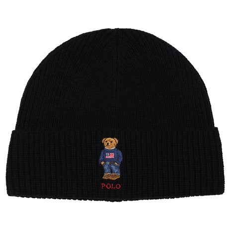 Polo Ralph Lauren Men's Solid Flag Bear Beanie