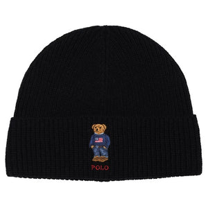 Polo Ralph Lauren Men's Solid Flag Bear Beanie