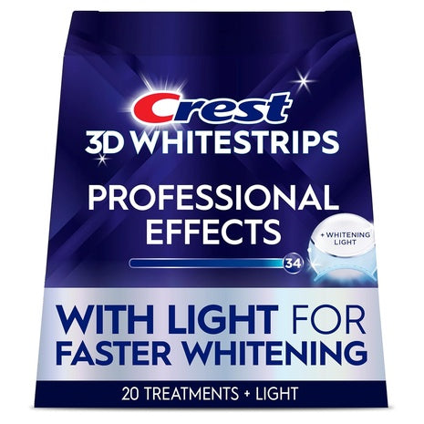 40 Crest 3D Whitestrips Professional Effects + LED Light Whitening Kit