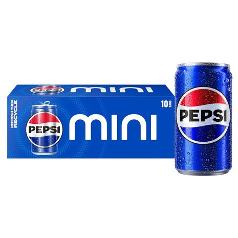 10-Pack Pepsi Mini Cans (7.5 oz)