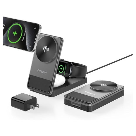 3-in-1 Qi2 Fast Wireless Charging Station
