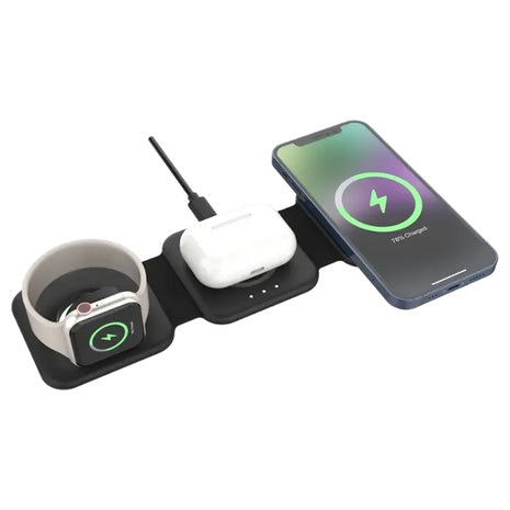 Energizer 3-in-1 Foldable 15W Qi2 MagSafe Charging Station