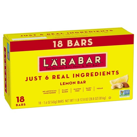 18 Larabar Lemon Bar Fruit & Nut Bars