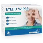 30 Or 60 Tea Tree Oil Eyelid Individually Wrapped Cleansing Wipes