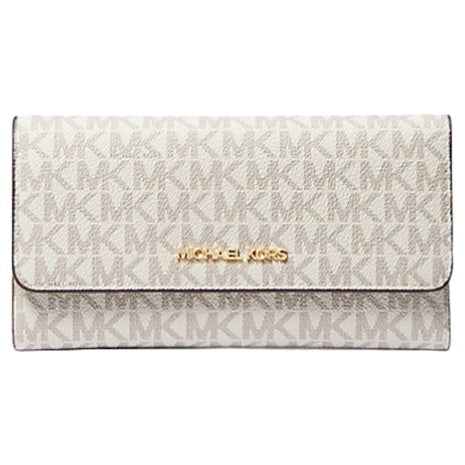 Michael Kors Women's Jet Set Large Logo Trifold Wallet