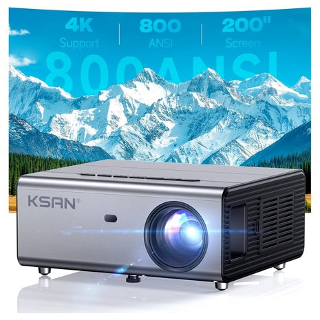 Portable 800 ANSI Lumens Movie Projector With WiFi 6