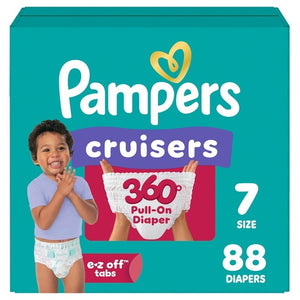 88 Size 7 Pampers Cruisers 360° Diapers