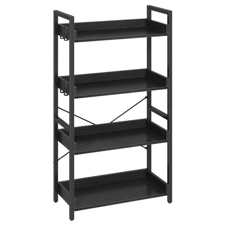 4-Tier Bookshelf With Hooks