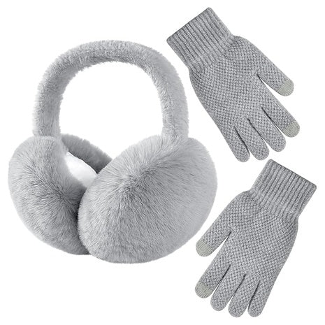 Winter Earmuffs & Touchscreen Gloves (5 Colors)