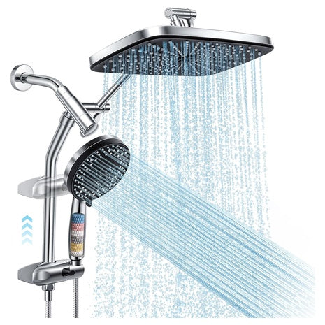 High Pressure Shower Head with Handheld Spray