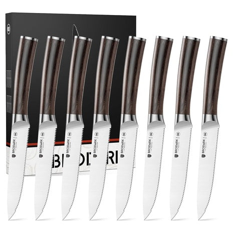 Set of 8 Serrated Steak Knives