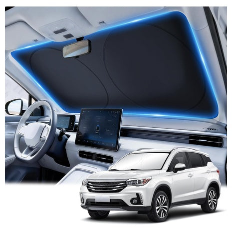 63" L X 35" Universal Car Windshield Foldable Reflective Sun Shade