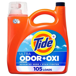 420 Loads Tide Ultra Odor Defense + Oxi Liquid Laundry Detergent