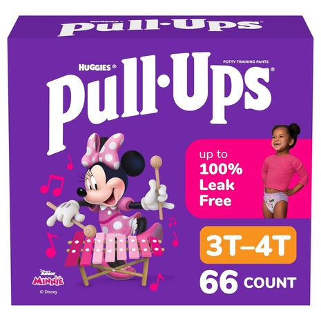 66 Pull-Ups Girls' Size 3T-4T Training Underwear