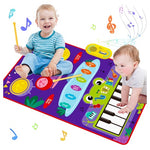 2-in-1 Musical Piano & Drum Mat