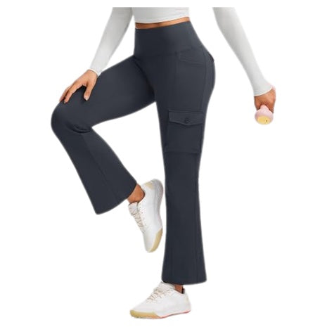 Women's Fleece-Lined High-Waisted Flare Hiking Pants