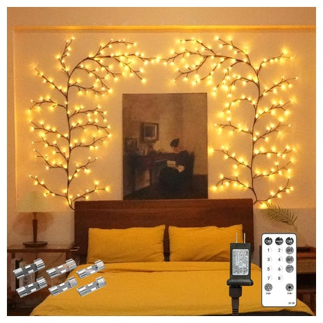 7.5" Probapro 144 LEDs Enchanted Willow Vine Fairy Lights