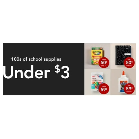 100's Of School Supplies Under $3!