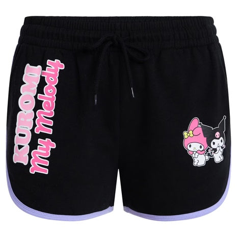 My Melody & Kuromi Women's Graphic Fleece Dolphin Shorts