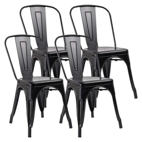 Set Of 4 17 Stories Lilian 18.1'' H Metal Stacking Side Chair