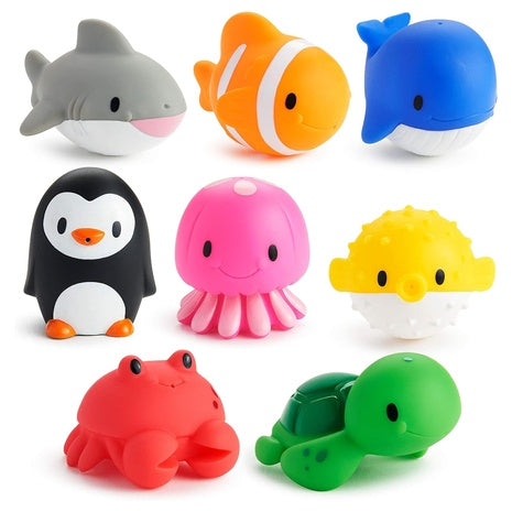 8-Pack Munchkin Baby Bath Toy Squirts