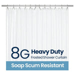LiBa Waterproof Plastic Shower Curtain (72" X 72")
