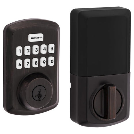 Kwikset 10-Button Keypad Transitional Electronic Deadbolt Door Lock