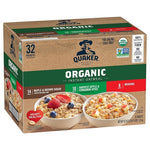 32 Packets Quaker Organic Instant Oatmeal Variety Pack