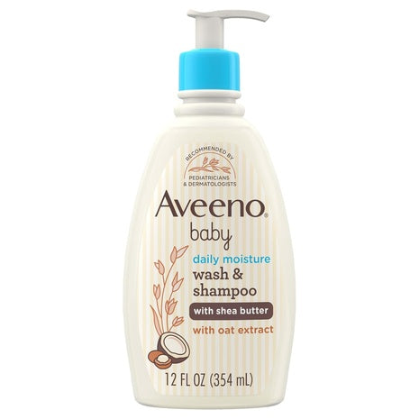 Pump Bottle Aveeno Baby 2-in-1 Wash & Shampoo